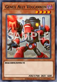 Genex Ally Volcannon, Yu-Gi-Oh! card, DARK