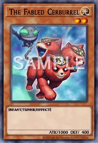 The Fabled Cerburrel, Yu-Gi-Oh! card, LIGHT