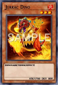 Jurrac Dino, Yu-Gi-Oh! card, FIRE