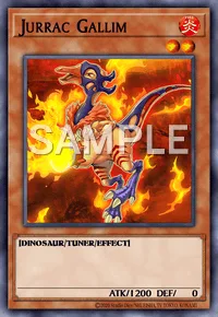 Jurrac Gallim, Yu-Gi-Oh! card, FIRE