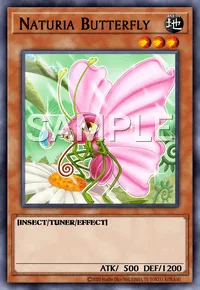 Naturia Butterfly, Yu-Gi-Oh! card, EARTH