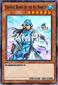 General Raiho of the Ice Barrier, Yu-Gi-Oh! card, WATER