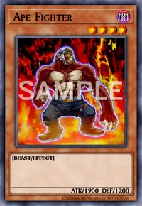 Ape Fighter, Yu-Gi-Oh! card, DARK