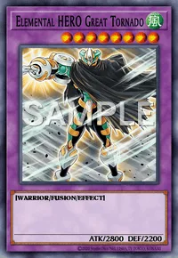 Elemental HERO Great Tornado, Yu-Gi-Oh! card, WIND