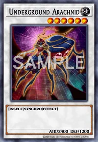 Underground Arachnid, Yu-Gi-Oh! card, EARTH
