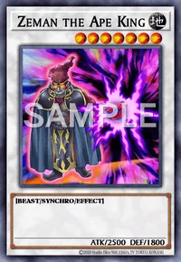 Zeman the Ape King, Yu-Gi-Oh! card, EARTH