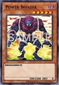 Power Invader, Yu-Gi-Oh! card, DARK