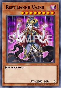 Reptilianne Vaskii, Yu-Gi-Oh! card, DARK
