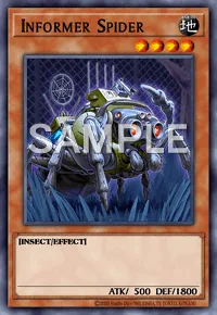 Informer Spider, Yu-Gi-Oh! card, EARTH