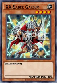 XX-Saber Garsem, Yu-Gi-Oh! card, EARTH