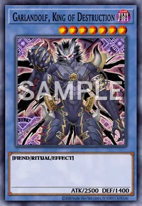 Garlandolf, King of Destruction, Yu-Gi-Oh! card, DARK