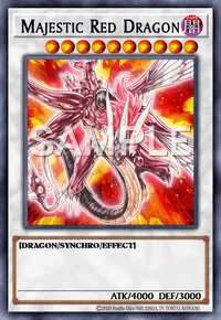 Majestic Red Dragon, Yu-Gi-Oh! card, DARK