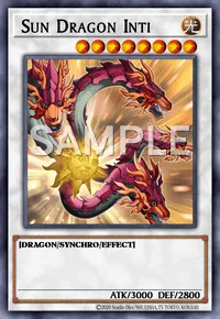 Sun Dragon Inti, Yu-Gi-Oh! card, LIGHT