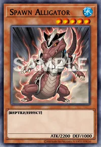 Spawn Alligator, Yu-Gi-Oh! card, WATER
