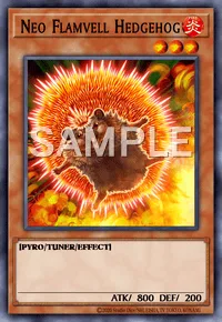 Neo Flamvell Hedgehog, Yu-Gi-Oh! card, FIRE