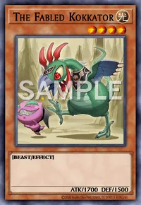 The Fabled Kokkator, Yu-Gi-Oh! card, LIGHT