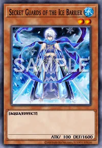 Secret Guards of the Ice Barrier, Yu-Gi-Oh! card, WATER