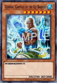 General Gantala of the Ice Barrier, Yu-Gi-Oh! card, WATER