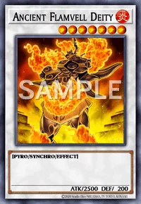 Ancient Flamvell Deity, Yu-Gi-Oh! card, FIRE