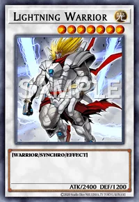 Lightning Warrior, Yu-Gi-Oh! card, LIGHT