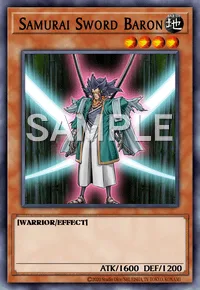 Samurai Sword Baron, Yu-Gi-Oh! card, EARTH