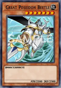 Great Poseidon Beetle, Yu-Gi-Oh! card, EARTH