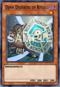 Djinn Disserere of Rituals, Yu-Gi-Oh! card, DARK