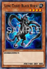 Long-Tailed Black Horse, Yu-Gi-Oh! card, EARTH