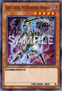 Ghost Lancer, the Underworld Spearman, Yu-Gi-Oh! card, DARK