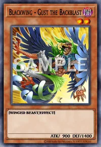 Blackwing - Gust the Backblast, Yu-Gi-Oh! card, DARK