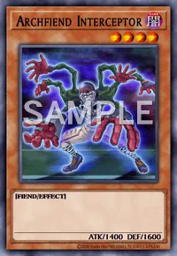 Archfiend Interceptor, Yu-Gi-Oh! card, DARK