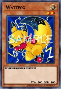 Wattfox, Yu-Gi-Oh! card, LIGHT