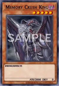 Memory Crush King, Yu-Gi-Oh! card, DARK