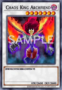 Chaos King Archfiend, Yu-Gi-Oh! card, DARK