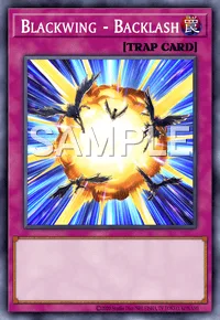 Blackwing - Backlash, Yu-Gi-Oh! card, TRAP