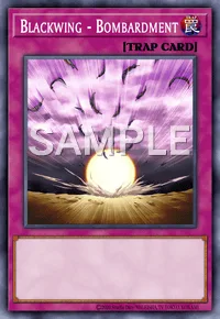 Blackwing - Bombardment, Yu-Gi-Oh! card, TRAP
