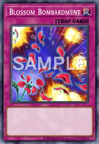 Blossom Bombardment, Yu-Gi-Oh! card, TRAP