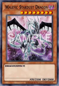 Malefic Stardust Dragon, Yu-Gi-Oh! card, DARK