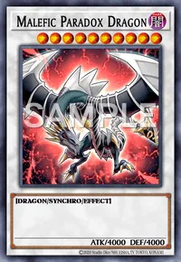 Malefic Paradox Dragon, Yu-Gi-Oh! card, DARK