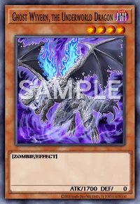 Ghost Wyvern, the Underworld Dragon, Yu-Gi-Oh! card, DARK