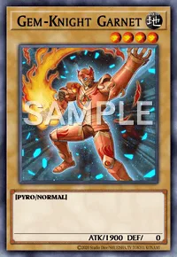 Gem-Knight Garnet, Yu-Gi-Oh! card, EARTH