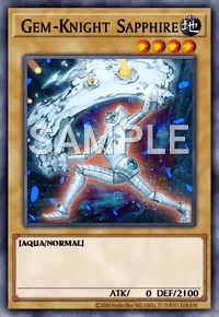 Gem-Knight Sapphire, Yu-Gi-Oh! card, EARTH