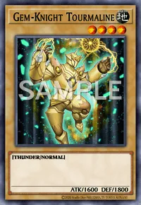 Gem-Knight Tourmaline, Yu-Gi-Oh! card, EARTH