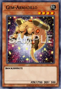 Gem-Armadillo, Yu-Gi-Oh! card, EARTH