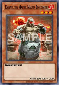 Kayenn, the Master Magma Blacksmith, Yu-Gi-Oh! card, FIRE