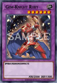 Gem-Knight Ruby, Yu-Gi-Oh! card, EARTH