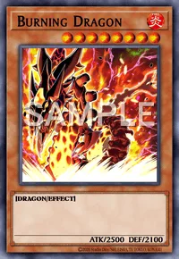 Burning Dragon, Yu-Gi-Oh! card, FIRE