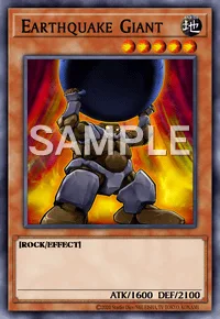 Earthquake Giant, Yu-Gi-Oh! card, EARTH