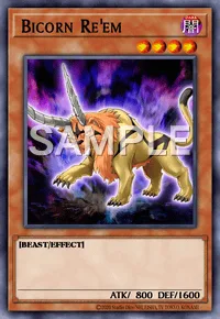 Bicorn Re'em, Yu-Gi-Oh! card, DARK