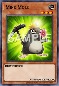 Mine Mole, Yu-Gi-Oh! card, EARTH